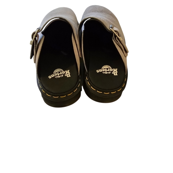 DR.MARTENS Zebzag Mule Gray Slip On Slides Leather - Picture 5 of 8